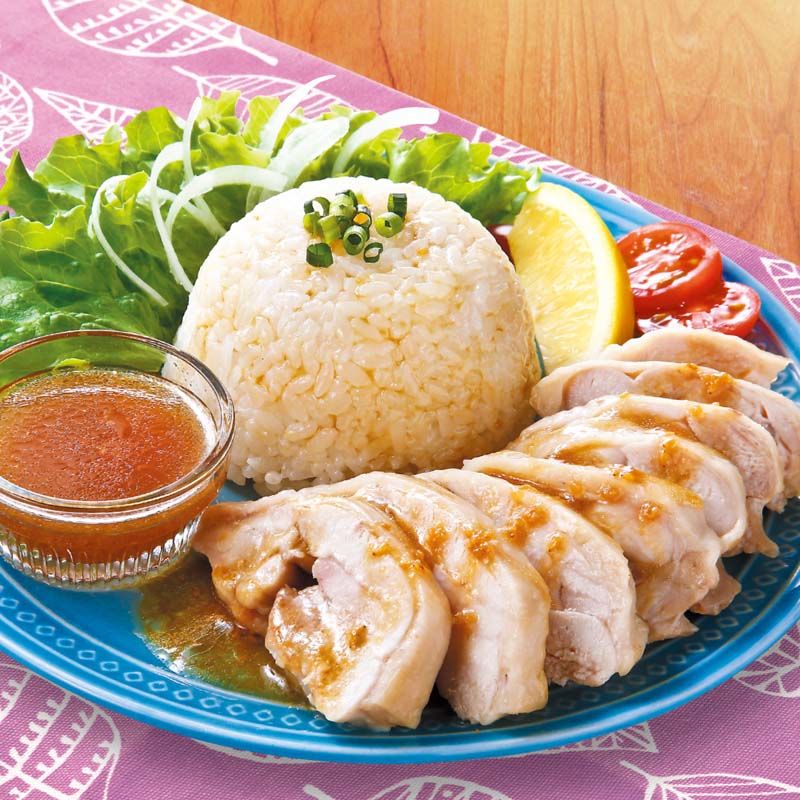 チンしてあっという間にアジアン鶏飯