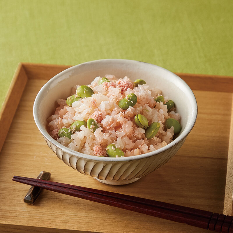 枝豆とたらこの炊き込みご飯