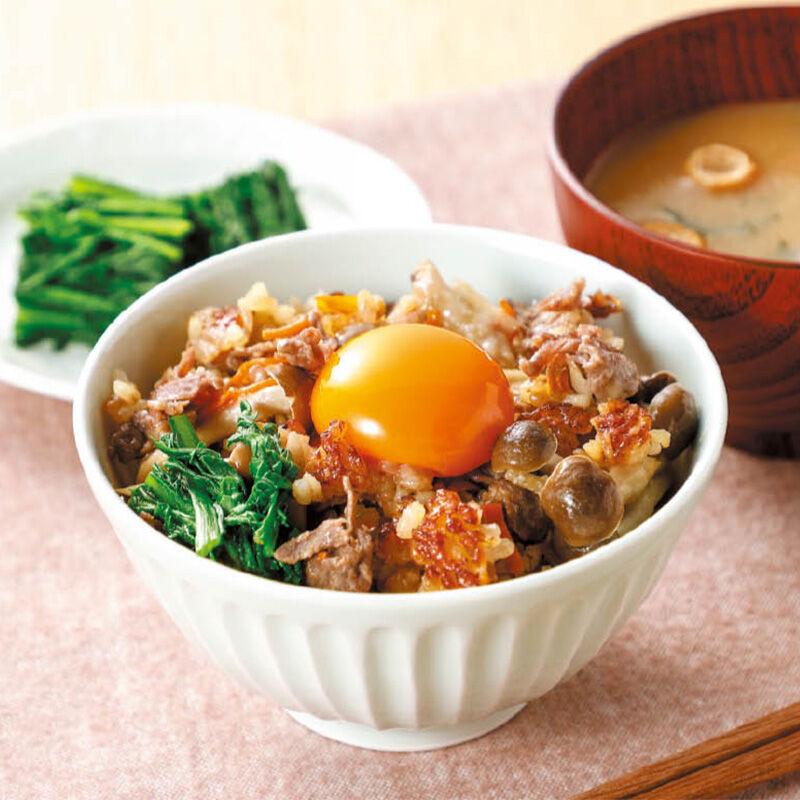 炊飯器で炊くだけ！もちもちすき焼きご飯