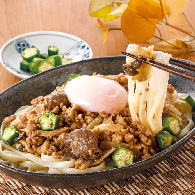 温玉のせ！ごぼう香る肉みそうどん