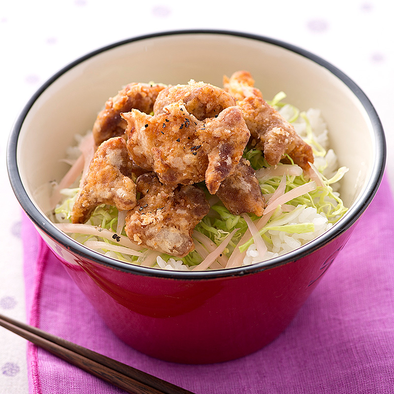 ホルモンのジューシー唐揚げ丼