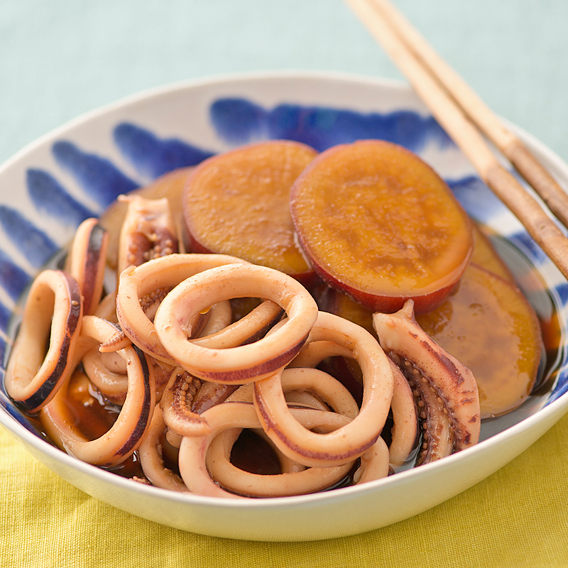 いかとさつまいもの田舎煮