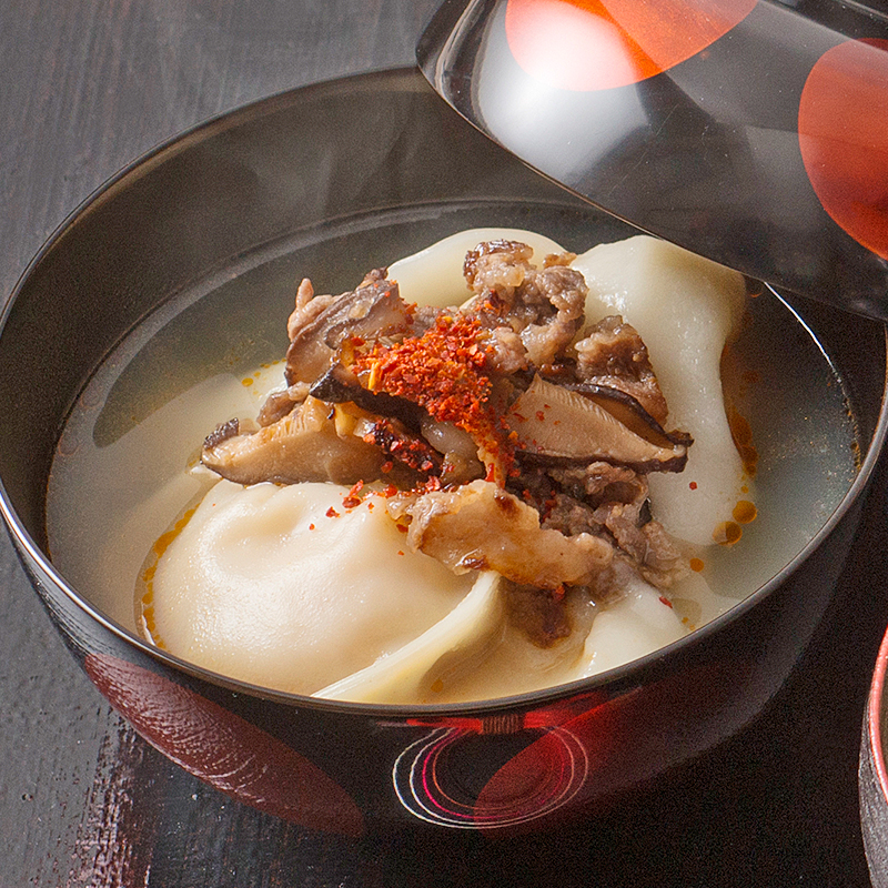 韓国風ギョーザ入り雑煮