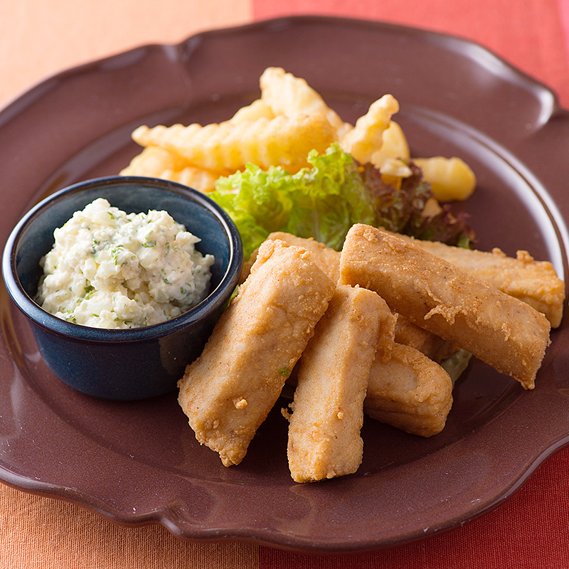 びんちょうのから揚げ　ふわタル添え