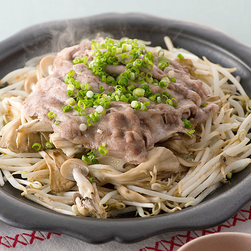 きのこと豚肉の和風蒸し