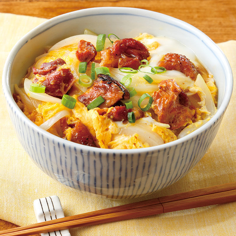 焼き鳥缶で親子丼